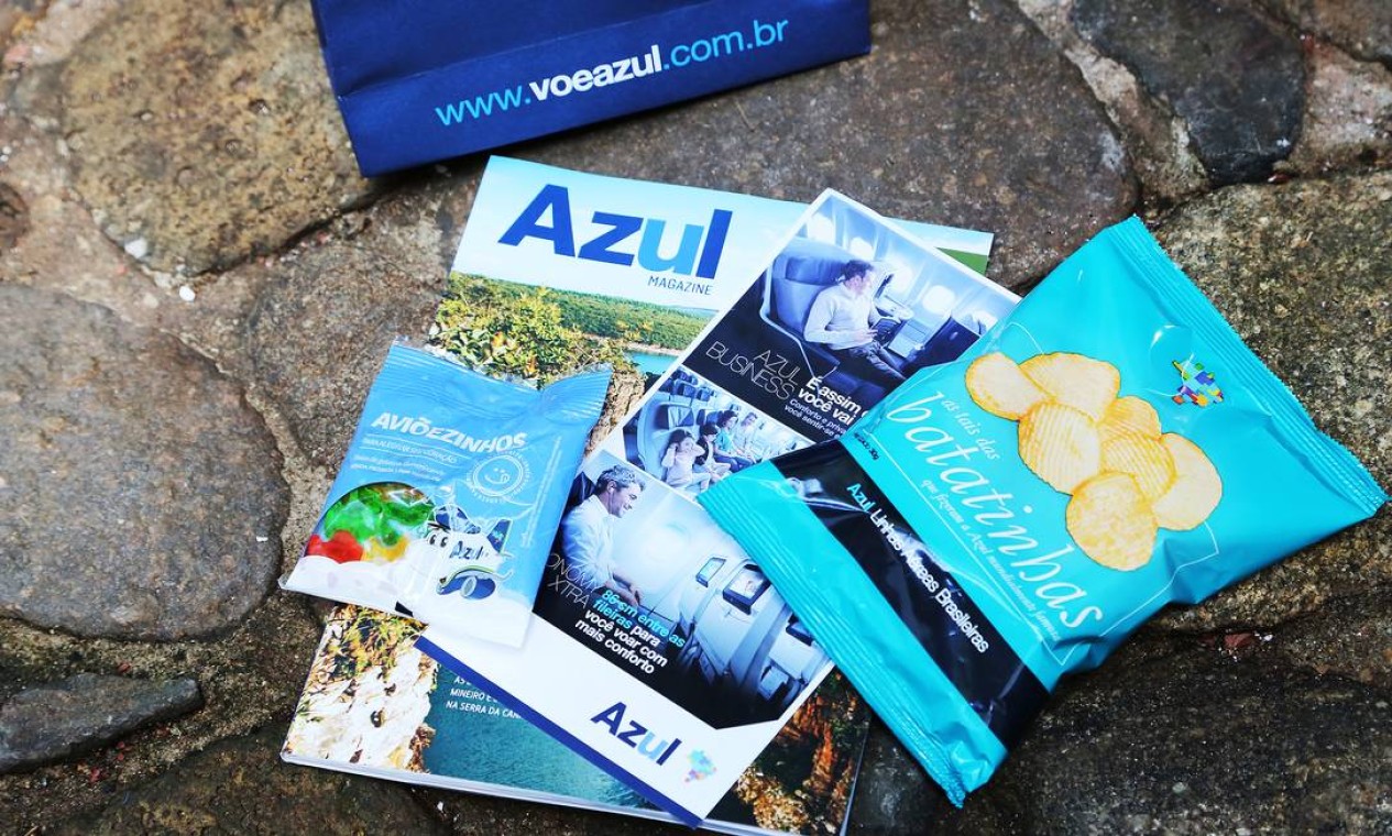 Kit Azul foi uma cortesia aos participantes Foto: Alex Ribeiro / Visor Mágico