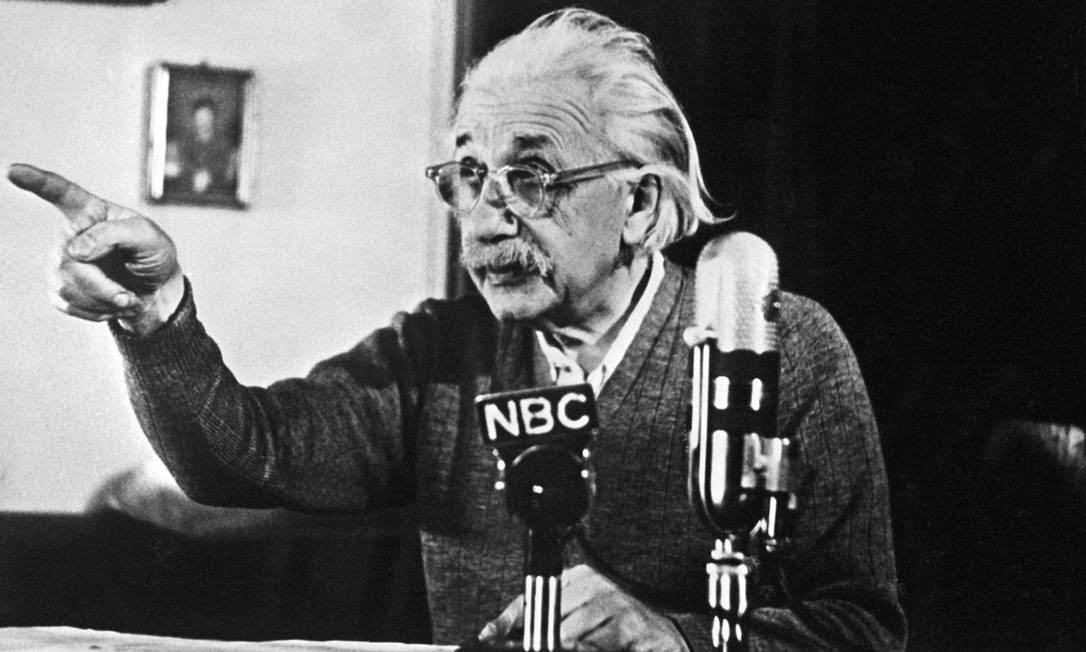 
O físico alemão Albert Einstein em foto de 1950
Foto:
-
/
AFP
