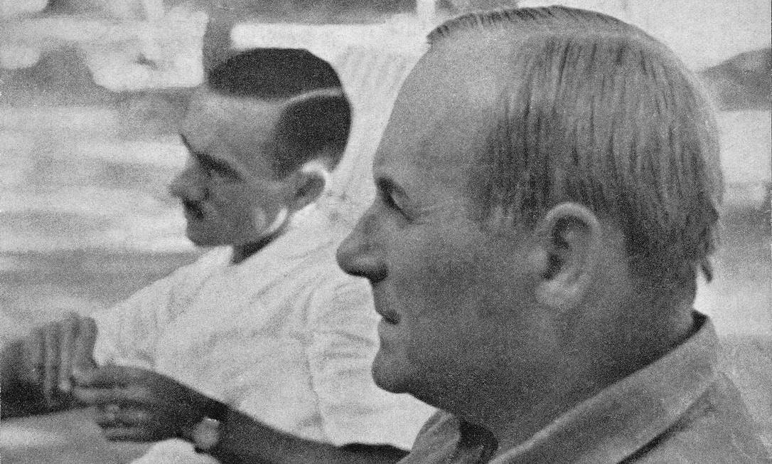 João Cabral de Melo Neto e Joan Miró entre 1940 e 1950 Foto: Divulgação / Agência O Globo
