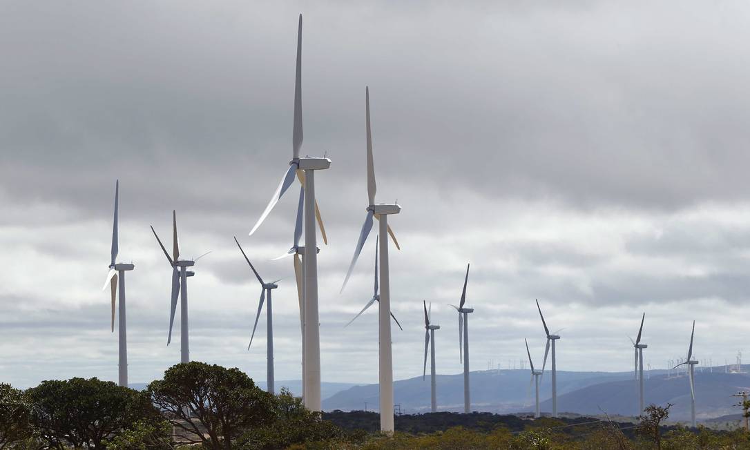 Campo de energia eólica em Catité, no sertão da Bahia: leilão de energia movimentou R$ 44 bilhoes em nove estados em 2019 Foto: Pablo Jacob / O Globo 