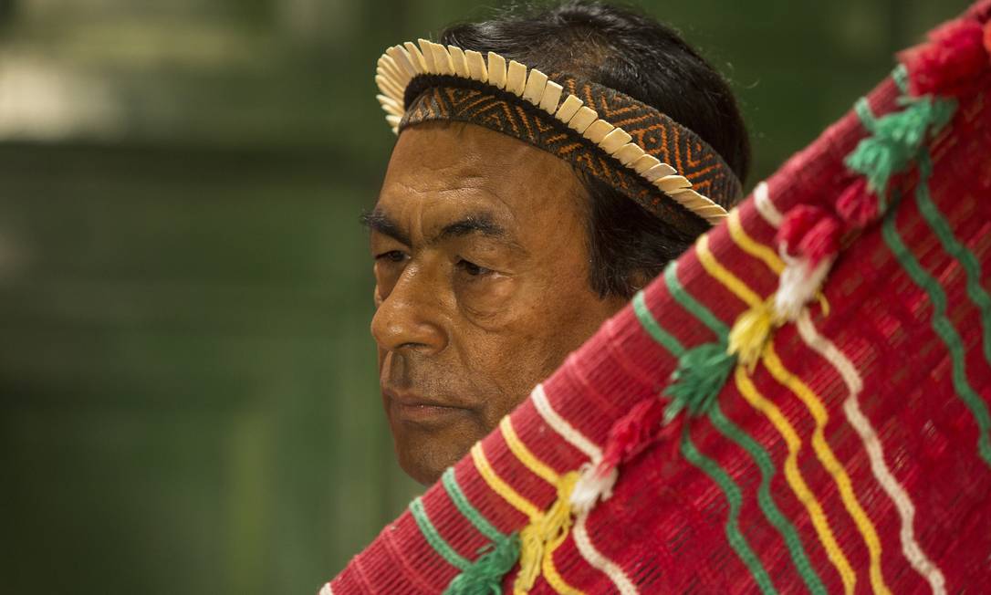 O líder indígena Ailton Krenak Foto: Ana Branco / Agência O Globo