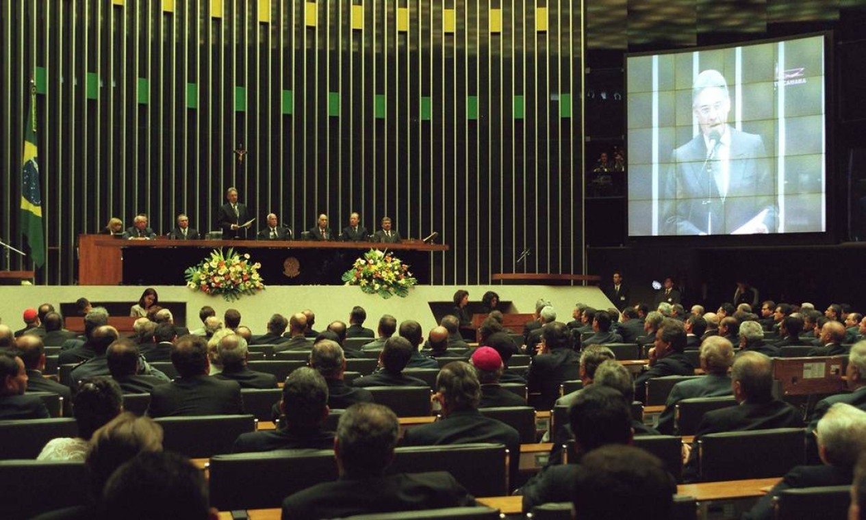 No Congresso, FH fez novo discurso aos parlamentares e à nação 01/01/1999 Foto: Ailton de Freitas/ Agência O GLOBO