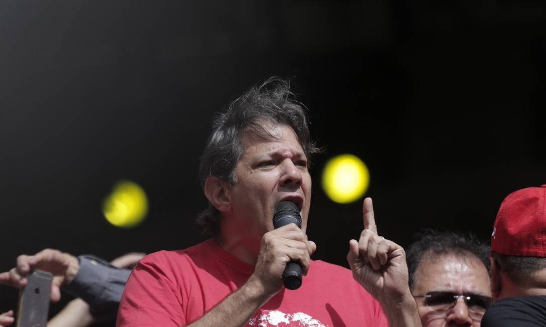 O ex-prefeito Fernando Haddad Foto: Edilson Dantas / Agência O Globo