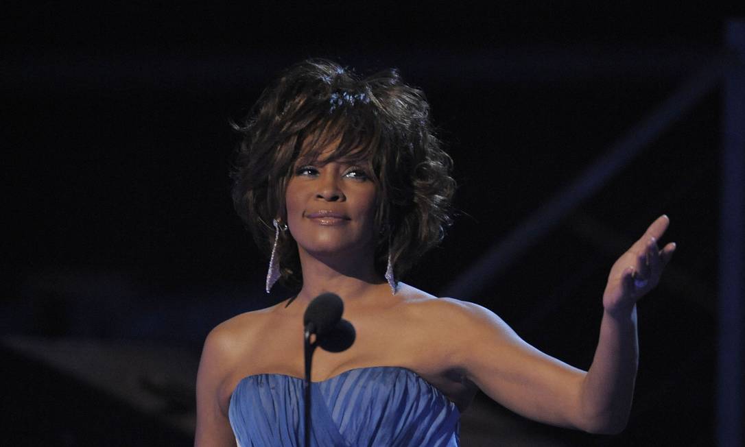 A cantora Whitney Houston no Grammy Awards, em fevereiro de 2009 Foto: Mark J. Terrill / AP Photo