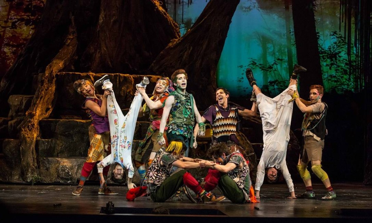 'Peter Pan, o musical': espetáculo teve nove indicações ao Prêmio Bibi Ferreira, vencendo nas categorias de melhor cenário, figurino e coreografia. Foto: Joao Caldas / divulgação