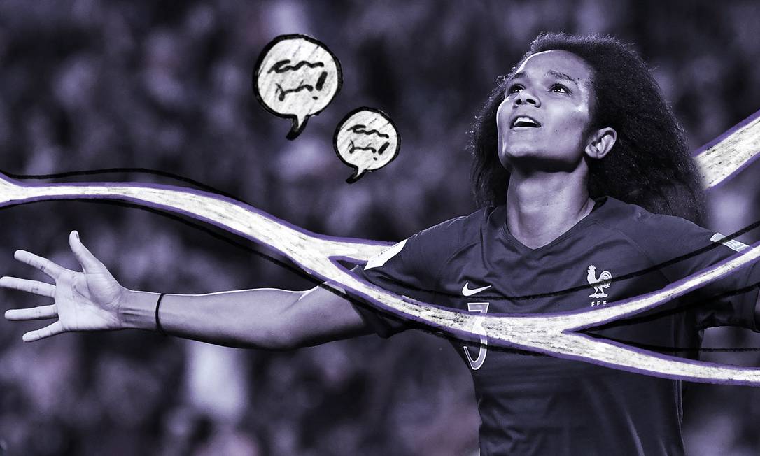 Wendie Renard é uma das melhores jogadoras da seleção francesa atualmente Foto: Arte de Ana Luiza Costa sobre foto de divulgação