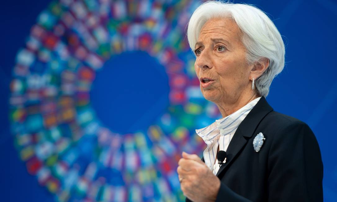 A presidente do Banco Central Europeu, Christine Lagarde Foto: SAUL LOEB / AFP