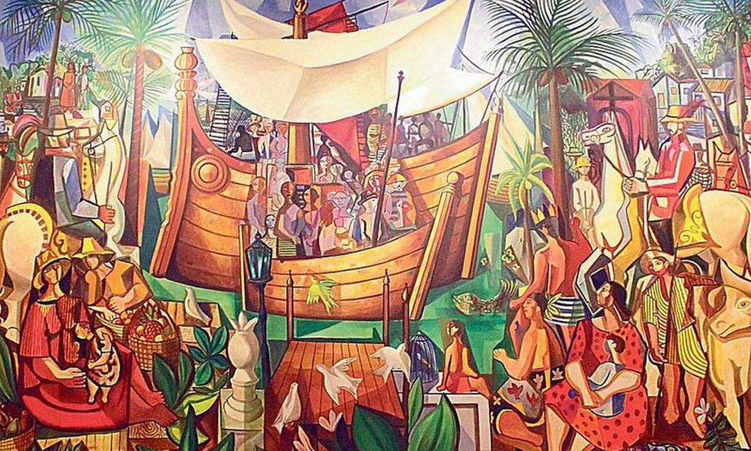 Parte do quadro 'Navio negreiro', de Di Cavalcanti: obra estava exposta no Rio desde 1993 Foto: Divulgação