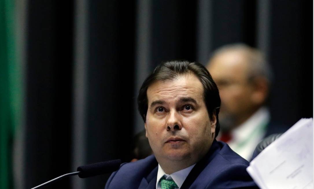 O presidente da Câmara, Rodrigo Maia Foto: Jorge William / Agência O Globo