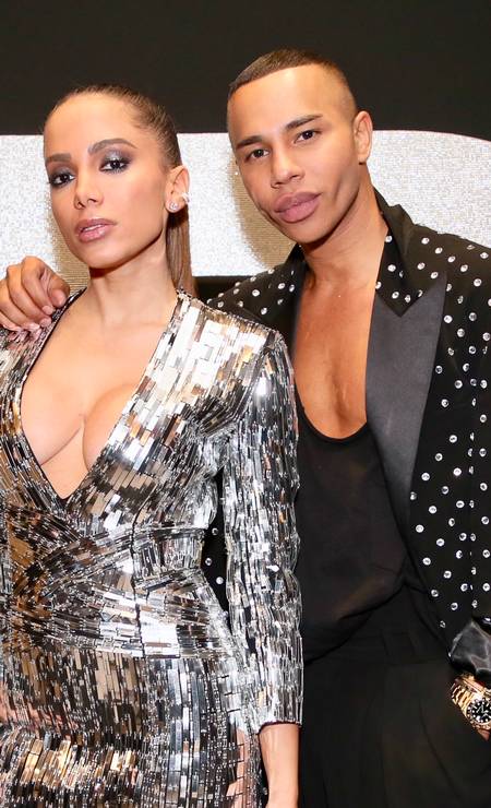 Anitta e Olivier Rousteing Foto: Manuela Scarpa