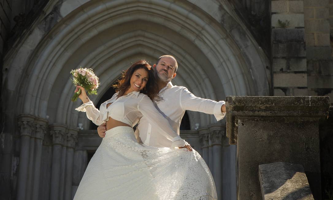Luisa Costa e Aldo Oliveira em seu ensaio pré-wedding, em Petrópolis Foto: Ezio Philot