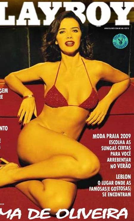 Luma é capa de edição especial da "Playboy', para colecionadores, em 2008 Foto: Reprodução
