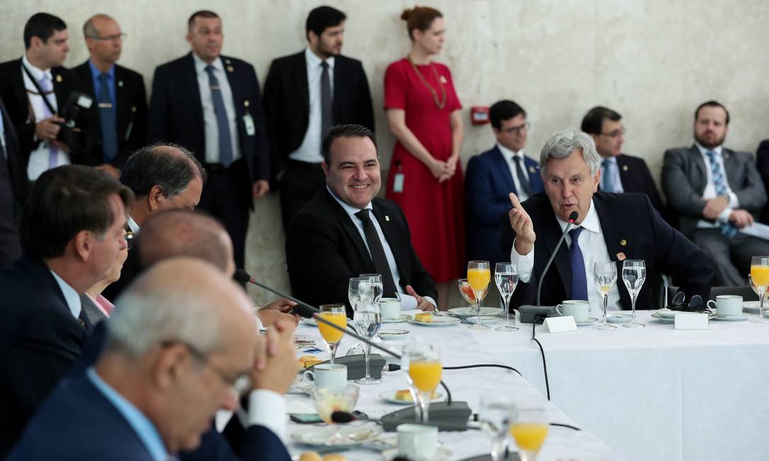 Café da manhã com a bancada ruralistra no Palácio do Planalto
Foto: Marcos Correa / Presidência 