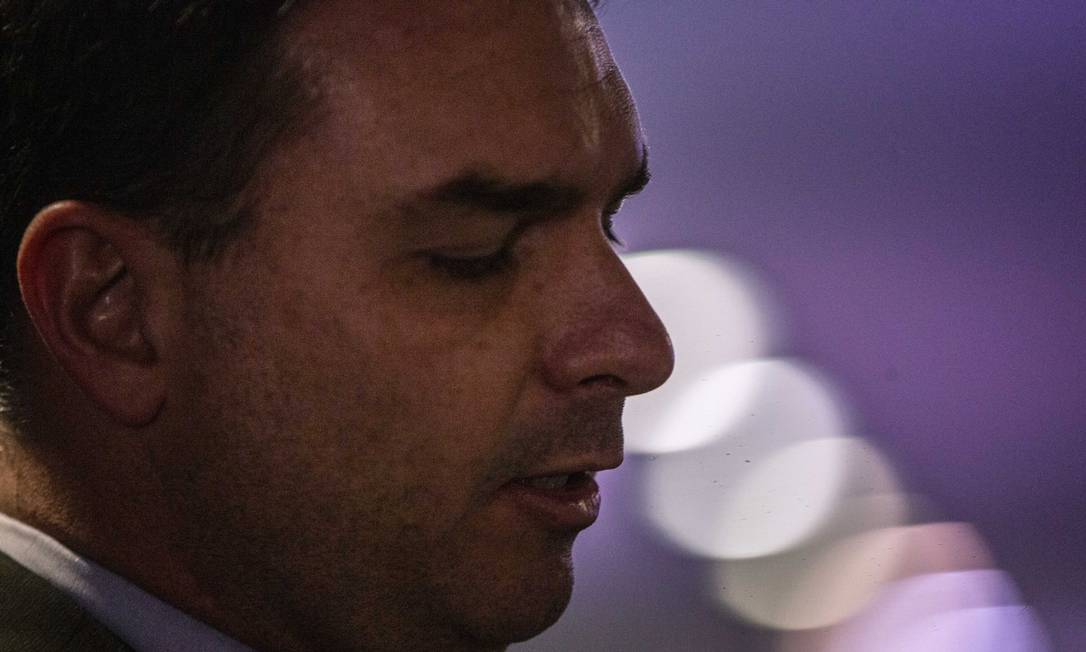 O senador Flavio Bolsonaro Foto: Daniel Marenco em 11/09/2019 / Agência O Globo