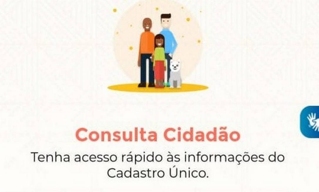 Aplicativo Meu CadÚnico pode ser baixado por quem tem celular com sistema Android ou iOS Foto: Reprodução