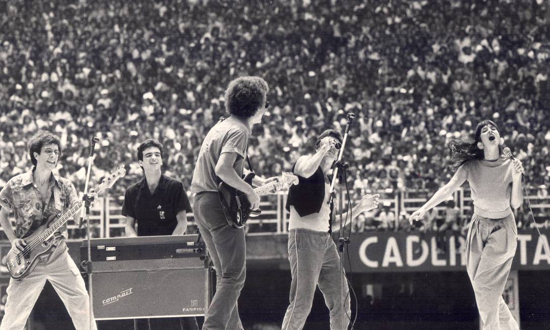 A Blitz, em apresentação no Maracanã, em novembro de 1982 Foto: Sebastião Marinho / Agência O Globo