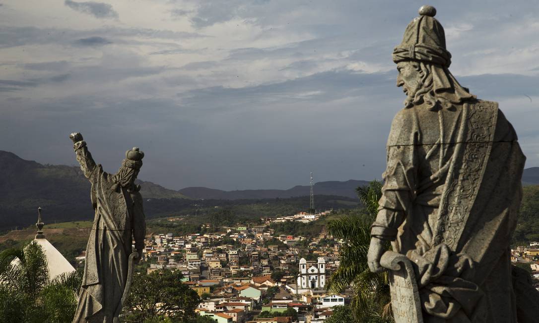 Profetas de Aleijadinho no Santuário de Bom Jesus de Matosinhos, em Congonhas (MG), tombado pelo Iphan como patrimônio histórico Foto: Guito Moreto