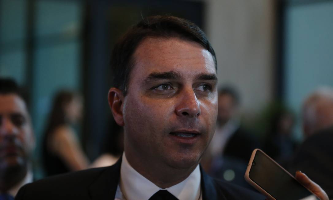 O senador Flávio Bolsonaro (Republicanos-RJ) 06/11/2019 Foto: Pablo Jacob / Agência O Globo