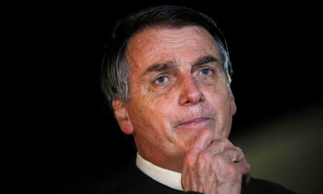 O presidente Jair Bolsonaro, no Palácio da Alvorada Foto: Adriano Machado/Reuters/22-05-2020