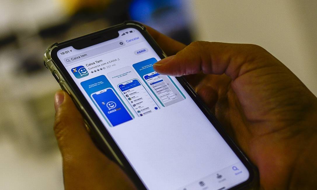 Aplicativo Caixa Tem: problemas recorrentes. Foto: Marcello Casal Jr / Agência Brasil