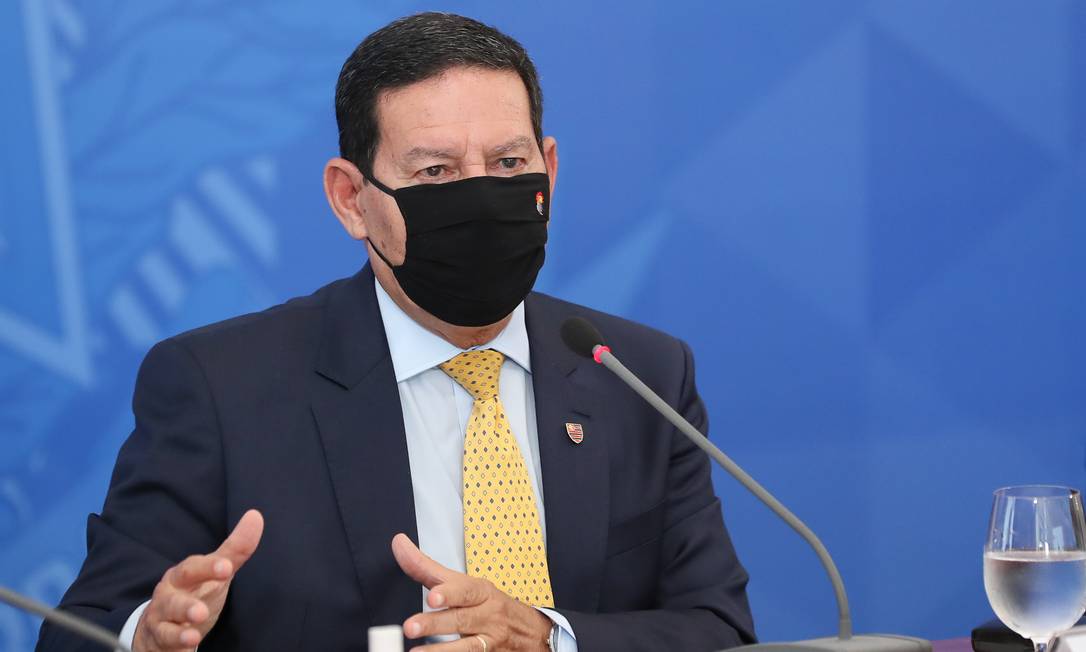 Segundo Mourão, novo imposto ajudaria governo a criar programa de renda mínima Foto: Marcos Correa - Editor JN / Marcos Correa/Presidência/09-07-2020