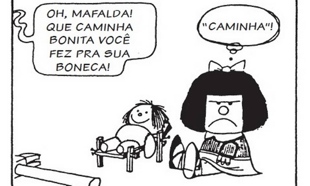 Mafalda, a personagem contestadora criada pelo argentino Quino Foto: Quino / Reprodução