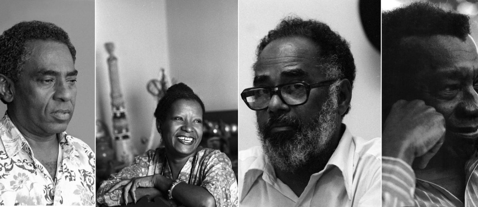 Joel Rufino dos Santos, Lélia Gonzalez, Abdias do Nascimento e Milton Santos: intelectuais negros que pensaram o Brasil Foto: Montagem