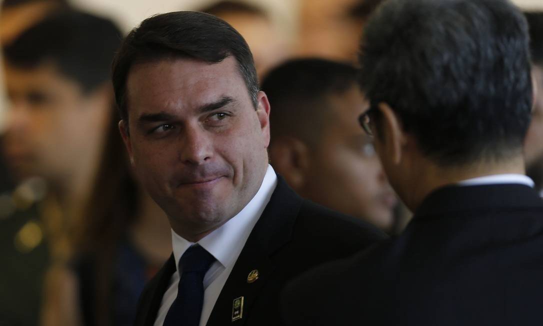 O senador Flávio Bolsonaro Foto: Jorge William/Agência O Globo