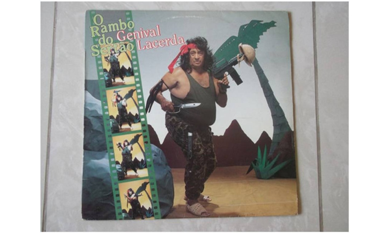 O cinema de ação americano não ia escapar do apimentado forrozeiro em "O Rambo Do sertão" (1992), aquele que "bateu no Super-Homem, no He-Man e no Tarzã". Foto: Reprodução