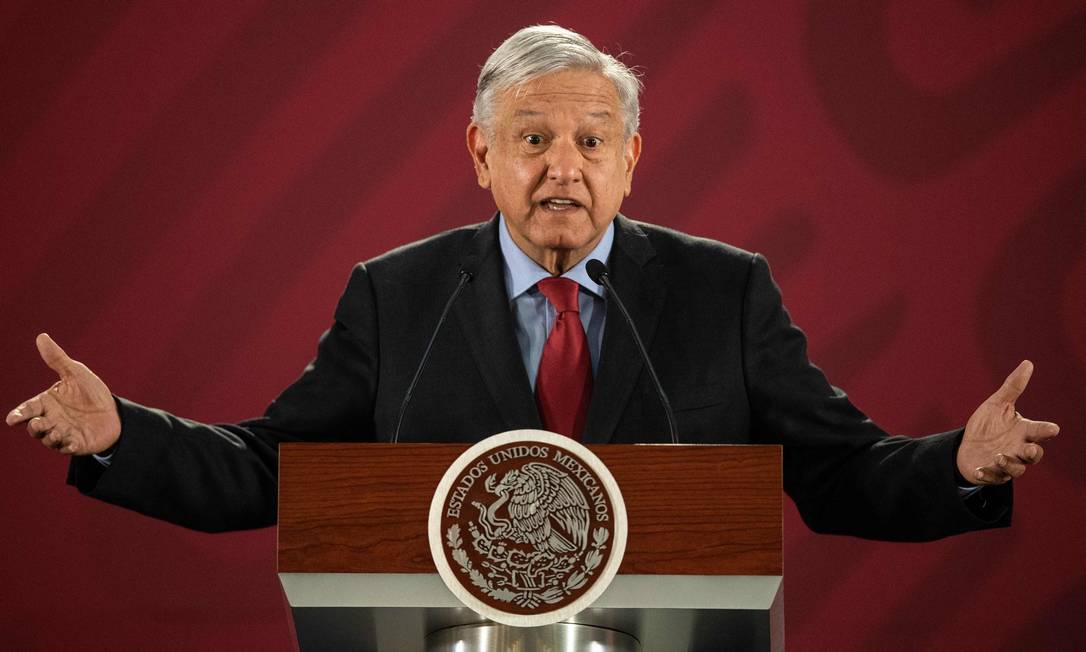 O presidente do México, Andrés Manuel López Obrador Foto: Pedro Pardo / AFP/26-03-2019