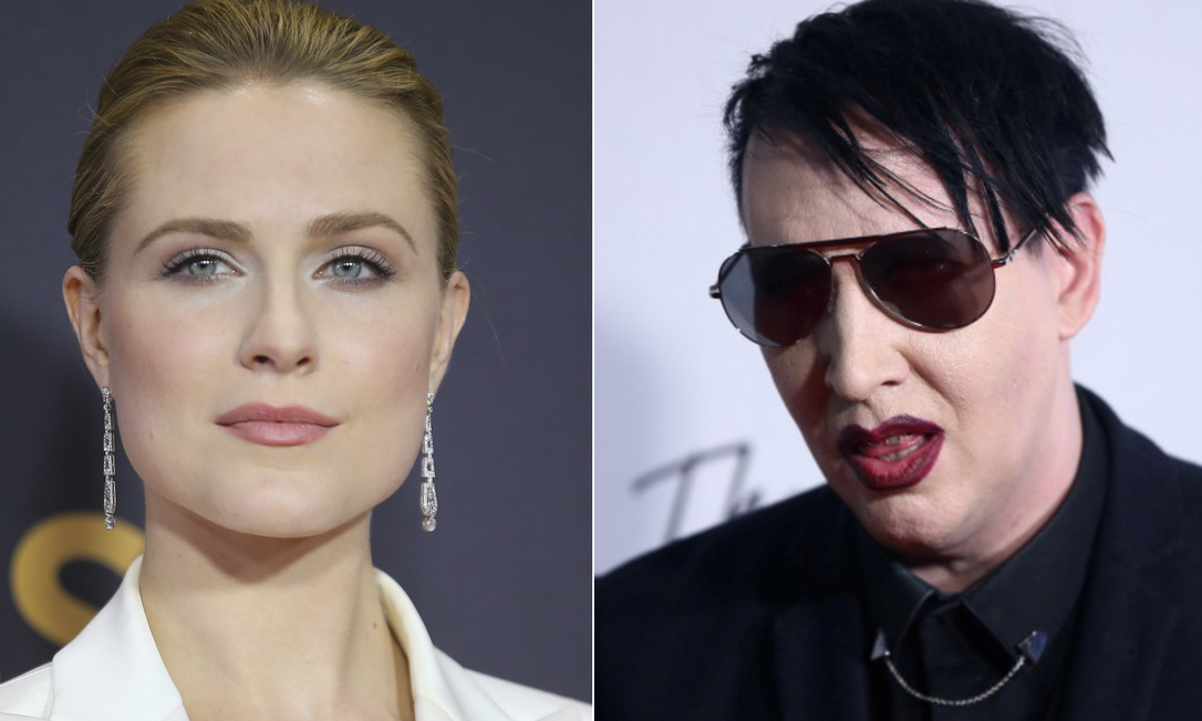 Evan Rachel Wood e Marilyn Manson Foto: Reuters e 