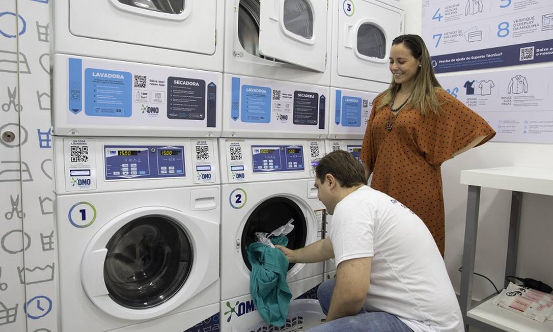 Uma lavanderia Omo, da Unilever, em Votuporanga, interior de São Paulo. A população local é estimada em 95 mil pessoas Foto: Divulgação / Agência O Globo