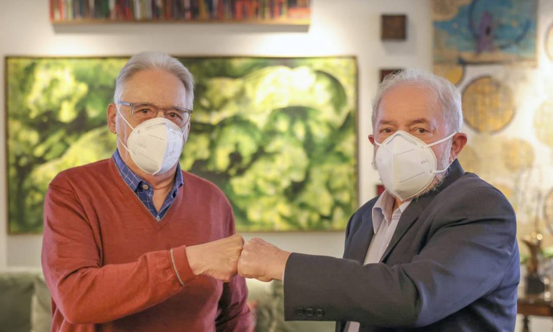 A convite do ex-ministro Nelson Jobim, o ex-presidente Lula e o ex-presidente Fernando Henrique Cardoso se reuniram para um almoço Foto: Ricardo Stuckert