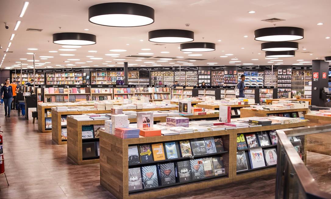 Segundo a pesquisa, as livrarias físicas tiveram sua participação reduzida em 32%, no comparativo com 2019. Na foto, uma das lojas da rede de livraria mineira Leitura. Foto: Divulgação