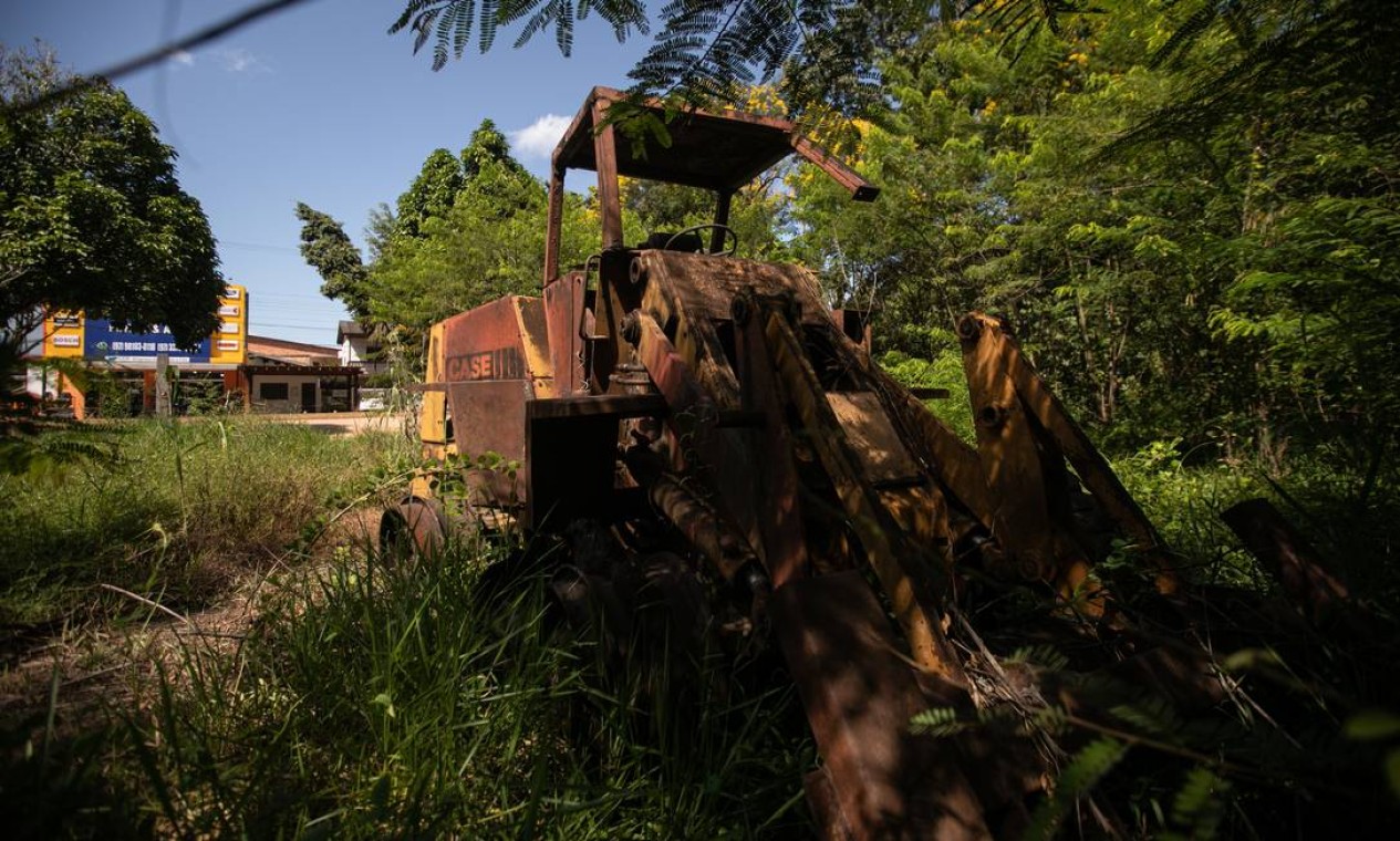 Em Humaitá, o poso do Ibama foi destruído por garimpeiros. Local está sem chefe de fiscalização, e a região é uma das principais portas de entrada de garimpeiros ilegais no Rio Madeira Foto: Brenno Carvalho / Agência O Globo