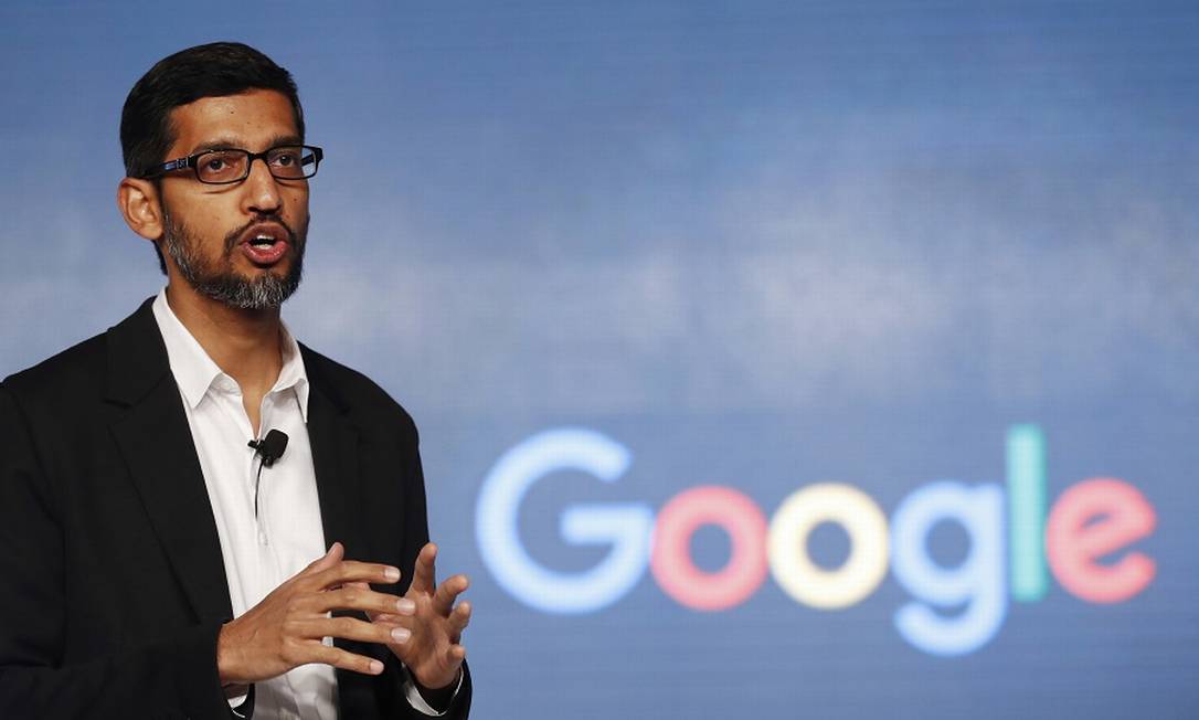 Sundar Pichai, CEO do Google: lentidão nas decisões é criticada Foto: Tsering Topgyal / AP
