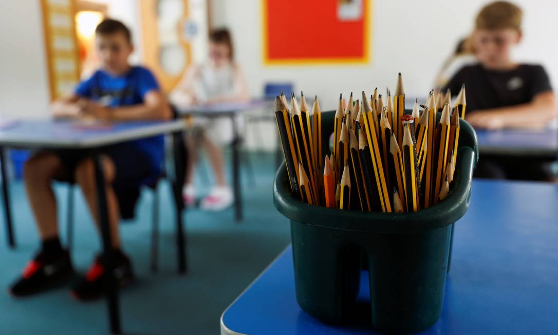 Escola Watlington, na Grã-Bretanha, em 17 de julho de 2020 Foto: EDDIE KEOGH / Reuters