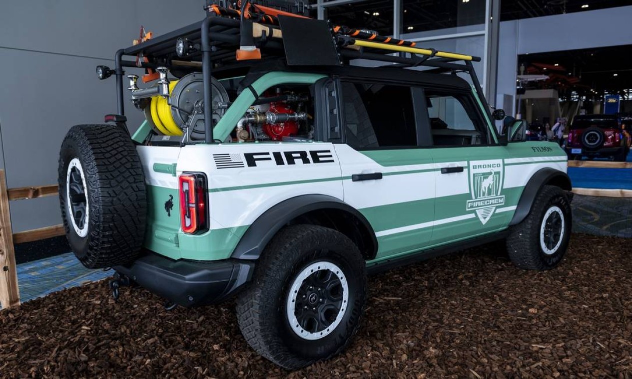 Utilitário esportivo (SUV) Ford Motor Bronco + Filson Fire Rig Foto: Christopher Dilts / Bloomberg