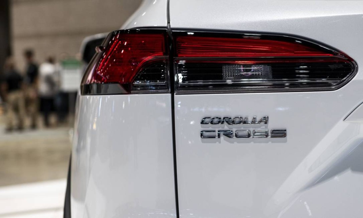 Lanterna do SUV Toyota Corolla Cross Foto: Christopher Dilts / Bloomberg
