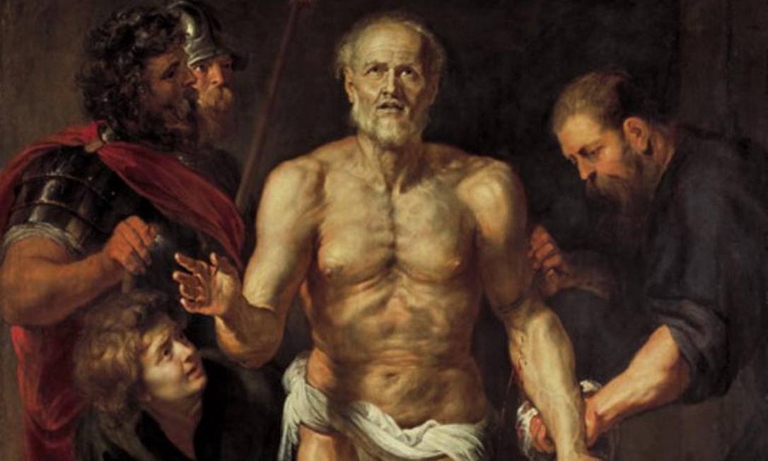 Quadro “A morte de Sêneca” (1615), do pintor flamengo Peter Paul Rubens Foto: Reprodução / Creative Commons