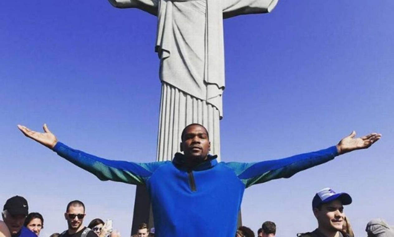 Kevin Durant, jogador norte-americano de basquete, durante a Rio-2016 Foto: Reprodução