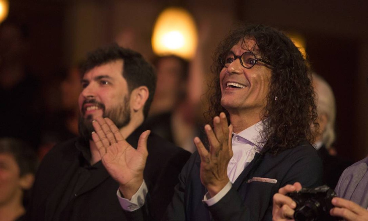 Luiz Caldas no Prêmio da Música Brasileira, em 2017 Foto: Bárbara Lopes / Agência O Globo