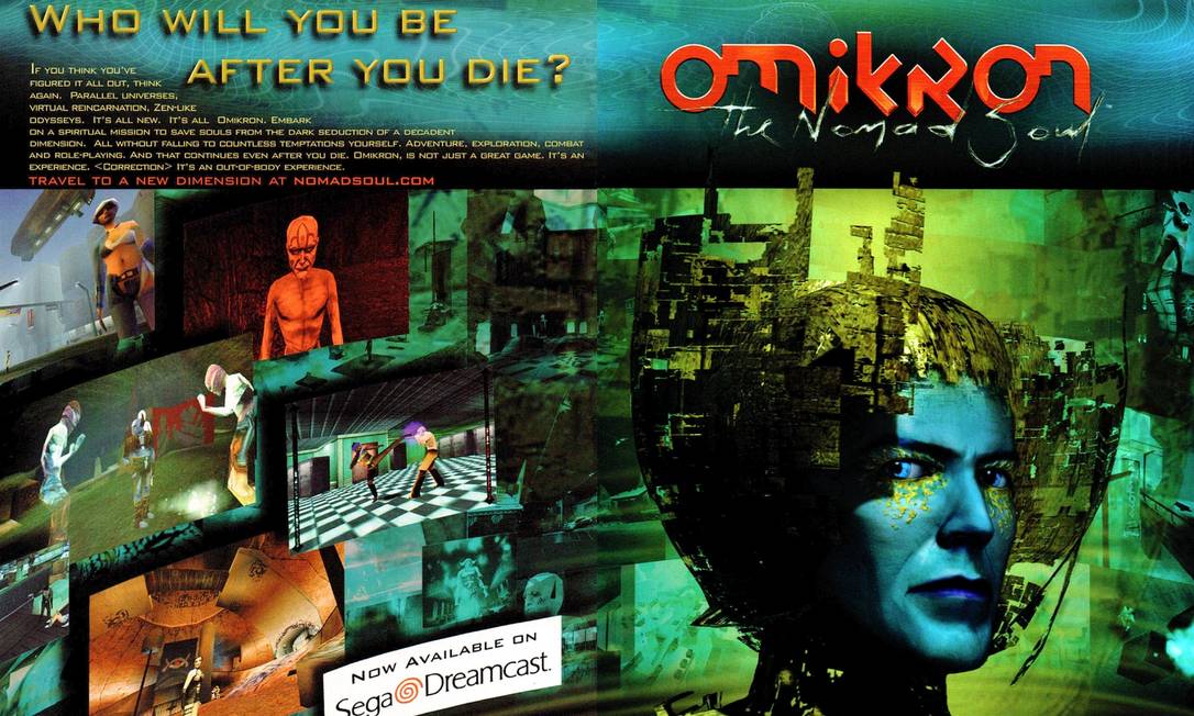 O jogo Omikron, com David Bowie Foto: Reprodução