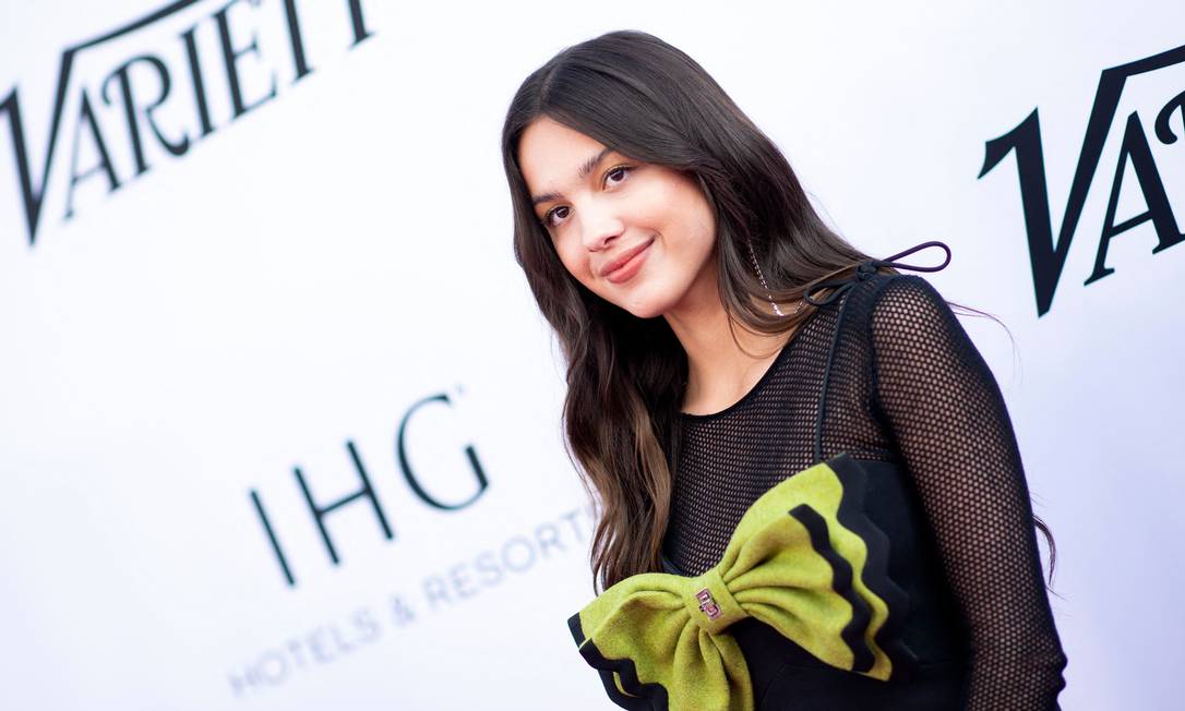 Cantora Olivia Rodrigo no evento Variety 2021 Music Hitmakers Brunch, em 4 de dezembro Foto: VALERIE MACON / AFP