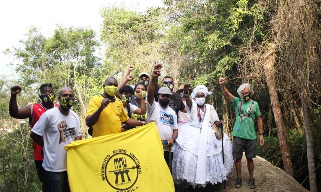 Membros do Movimento Negro Unificado, que apoia vítimas de racismo Foto: Divulgação