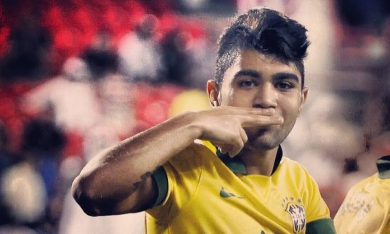 Gabigol, em jogo pela Seleção Brasileira Foto: Reprodução / Instagram