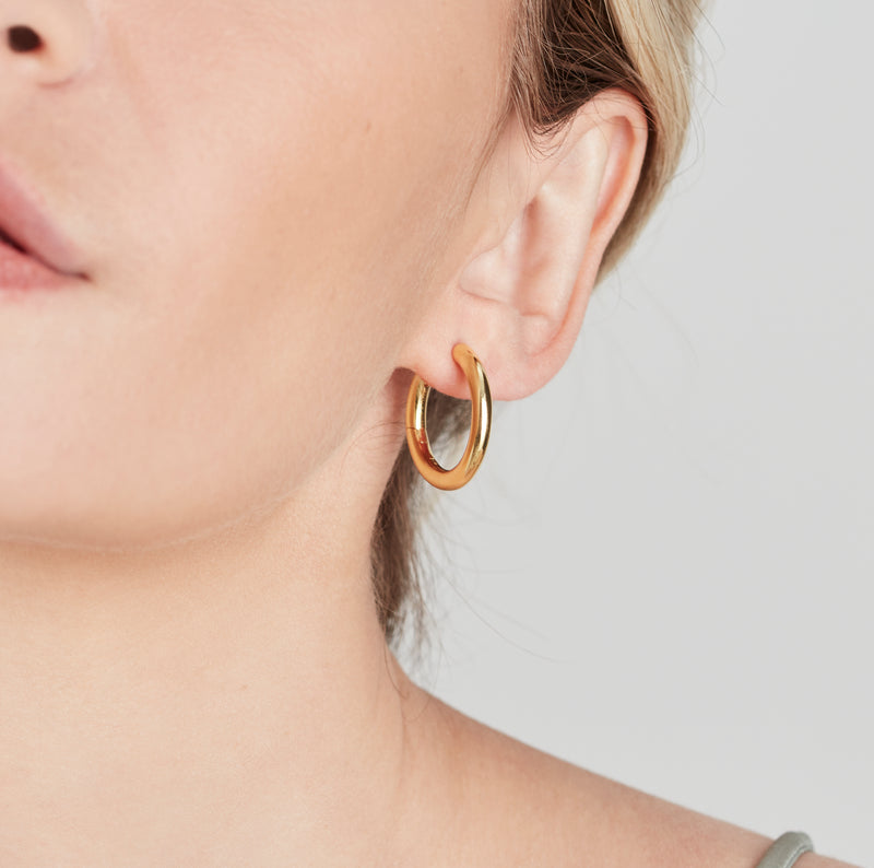 Midi Chunky Hoop Earrings