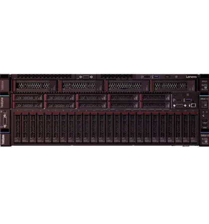 Lenovo ThinkSystem Rack Servers - front facing 2 stacked