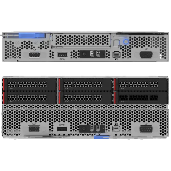 Lenovo ThinkSystem High-Density Servers - front facing 2 stack