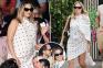 Pregnant Margot Robbie dresses her baby bump in polka dots for Wimbledon date with husband Tom Ackerley